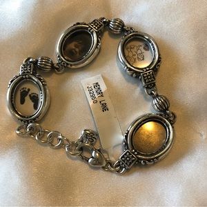 Brighton Memory Lane Photo Bracelet Silver Plated Never Worn
